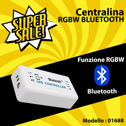Controller Luci a Led Bluetooth RGBW per Android e iOS Smartphone