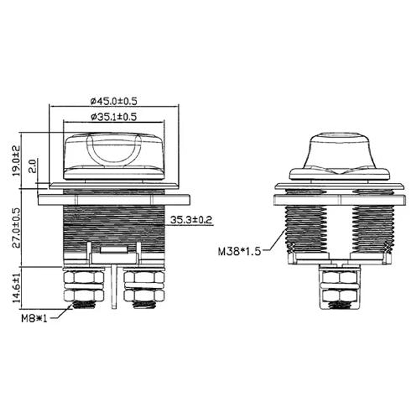Staccabatteria 200A con posizione OUT - Uso Marino - Nautico