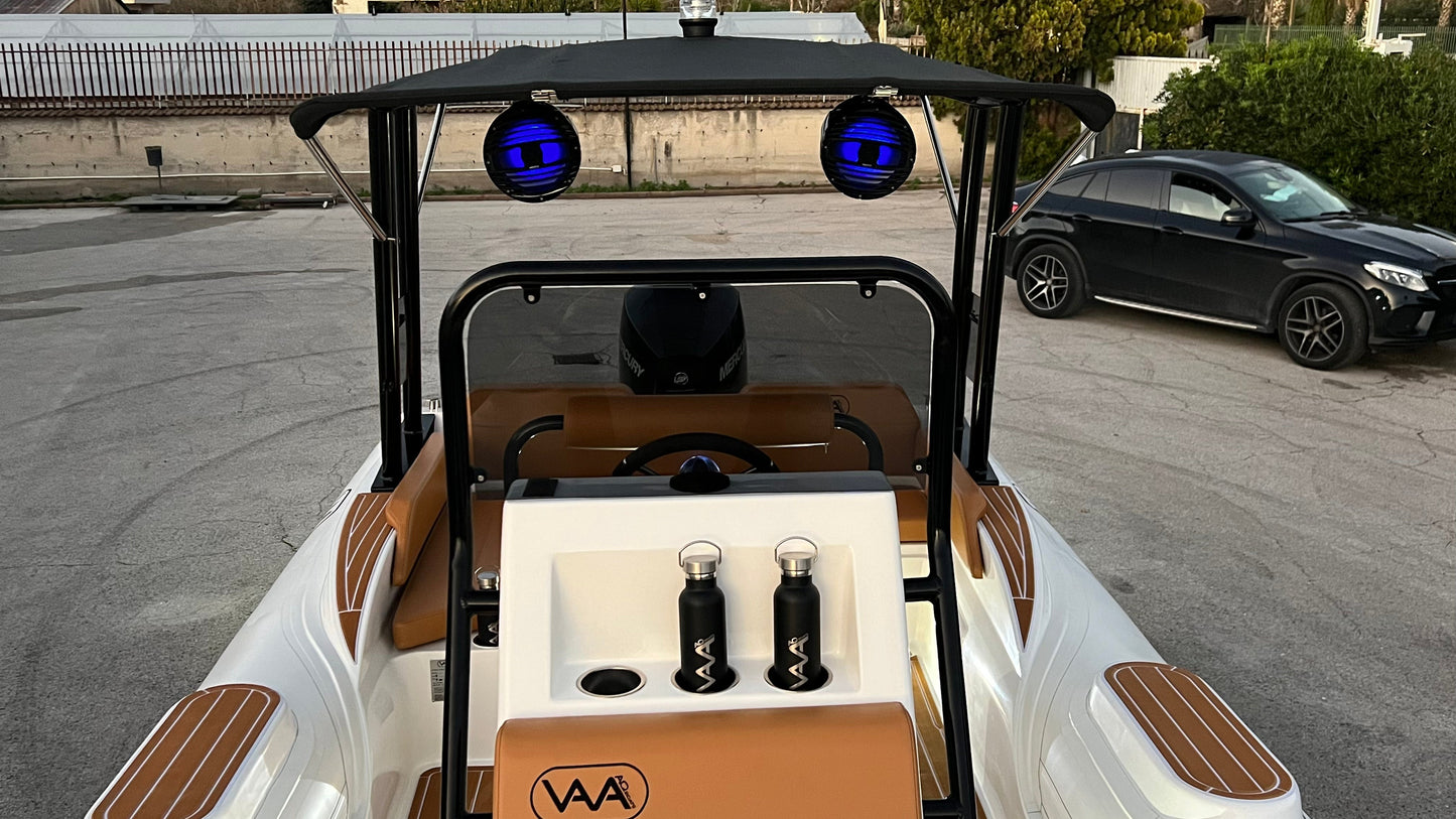 Lux Rib22 - HTWRB - Orca Off White - Brown Cushion - EU