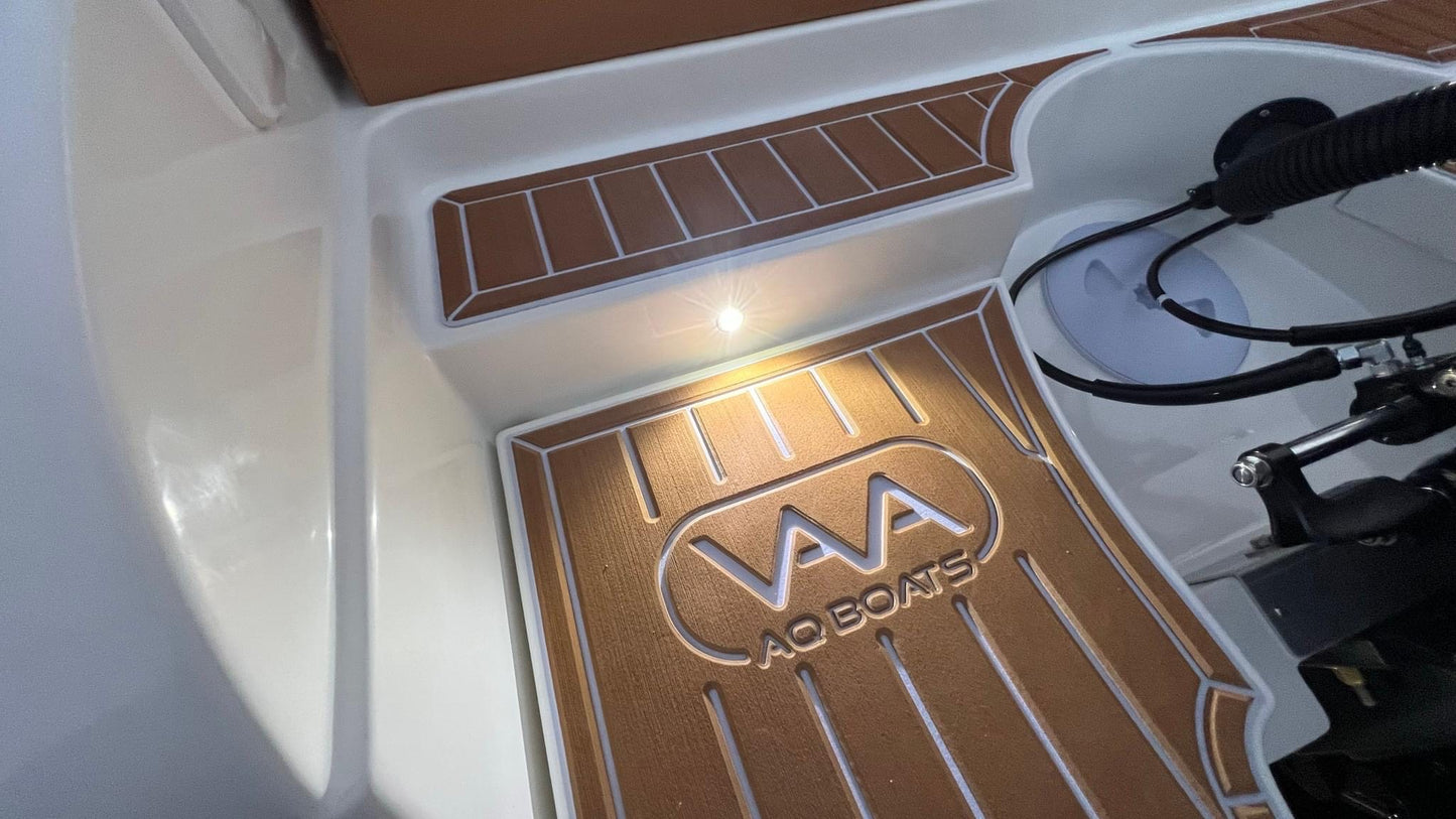 Luce di Cortesia a Led IP68 RGB in Acciaio 316 con Vetro Temperato