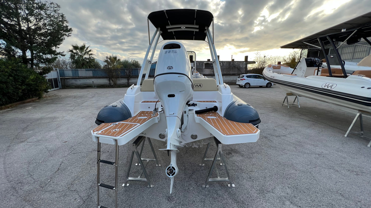 Lux Rib19 - HWTMGRB - Orca Military Grey - White Cushion - EU