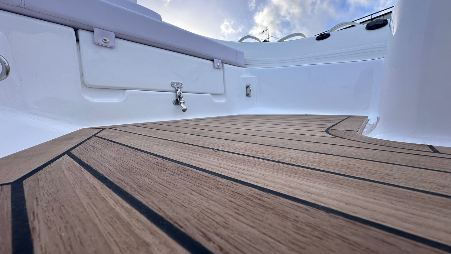 Lux Rib14 - HTWRB - Orca Offwhite - Vero Teak