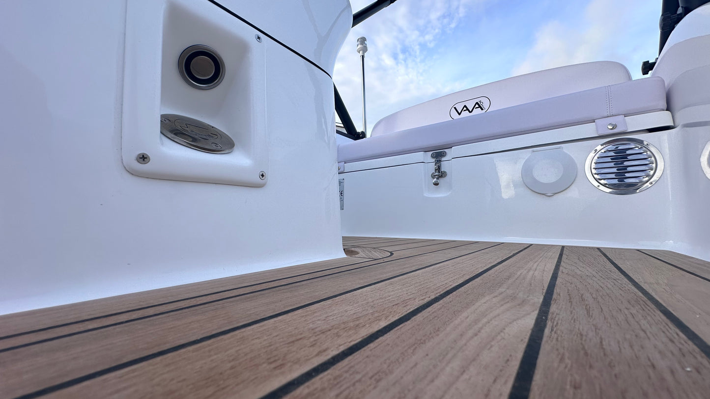 Lux Rib14 - HTWRB - Orca Offwhite - Vero Teak