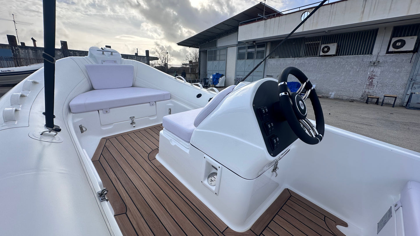 Lux Rib14 - HTWRB - Orca Offwhite - Vero Teak