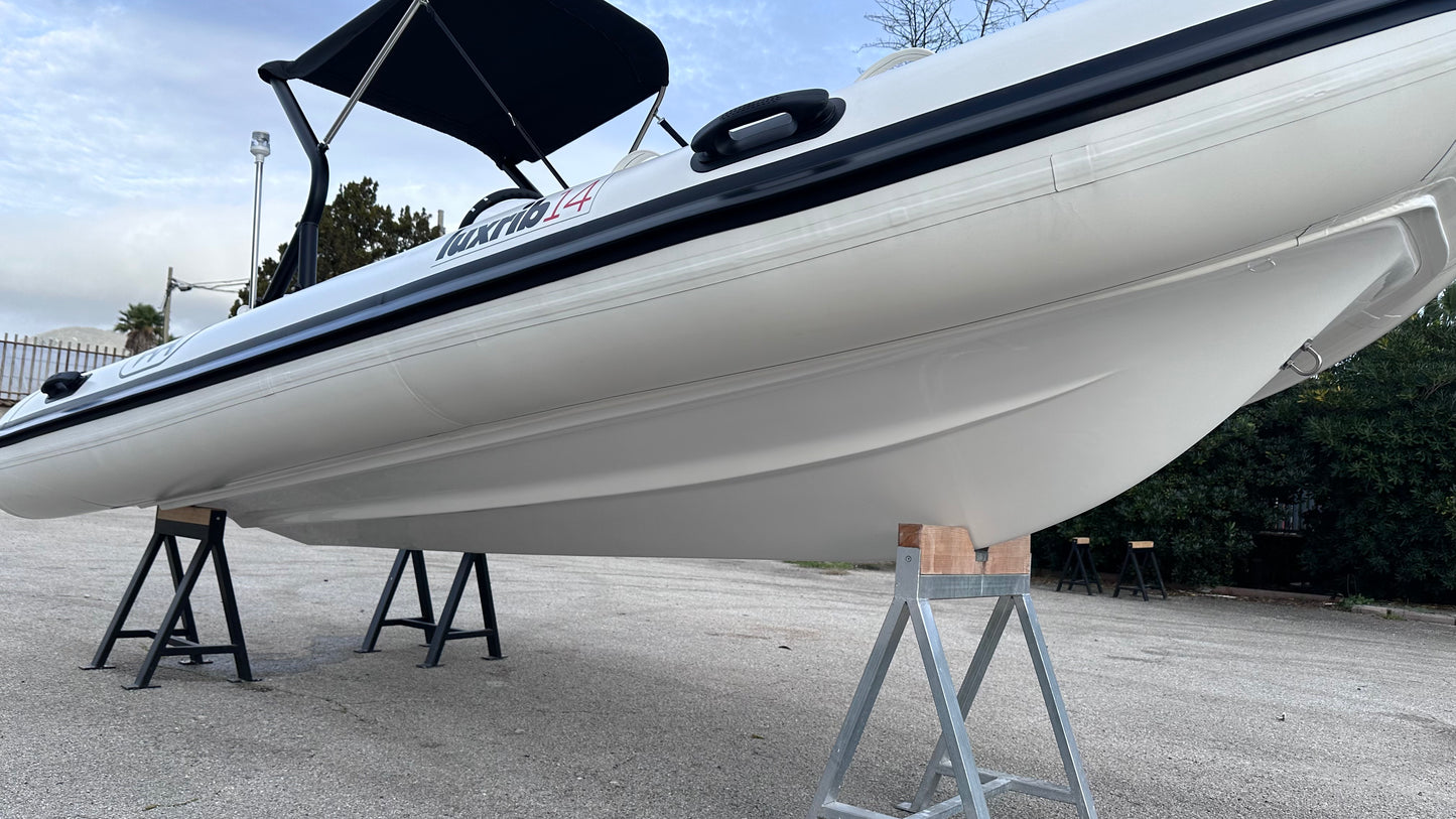 Lux Rib14 - HTWRB - Orca Offwhite - Vero Teak