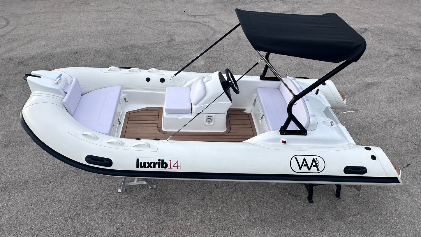 Lux Rib14 - HTWRB - Orca Offwhite - Vero Teak