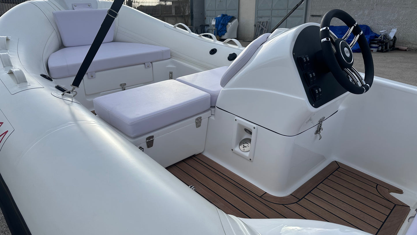 Lux Rib14 - HTWRB - Orca Offwhite - Vero Teak