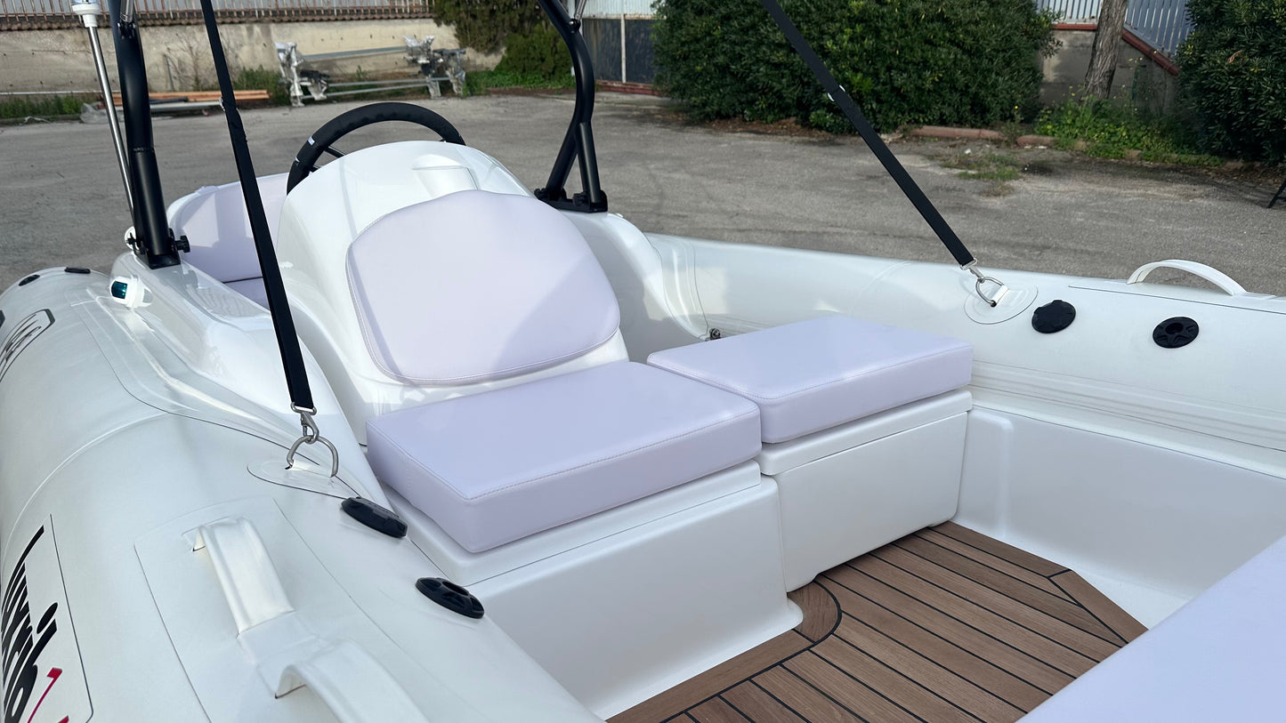 Lux Rib14 - HTWRB - Orca Offwhite - Vero Teak