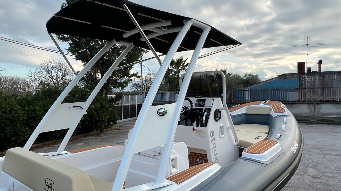 Lux Rib19 - HWTMGRB - Orca Military Grey - White Cushion - EU