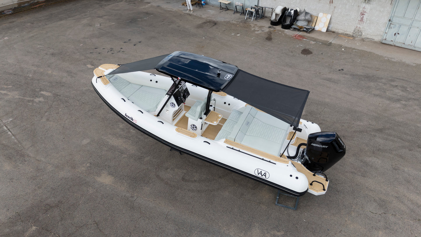 In Vendita Gommone LuxRib25 Full Optional con Mercury Verado 350HP V10 Spedizione in tutto il Mondo