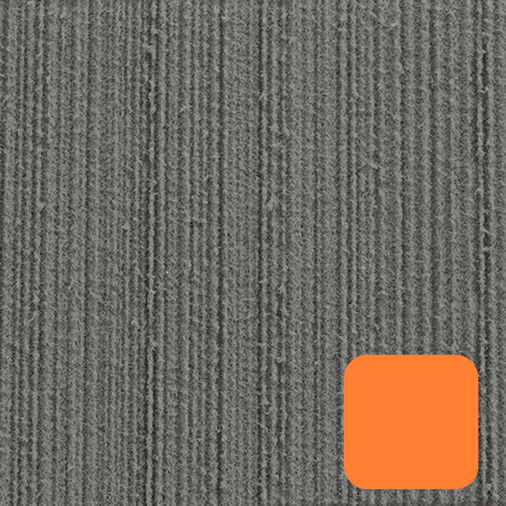 Foglio in Eva Marino Medium Grey/Orange - 240x120cm  - 6mm - Adesivo 3M 9777WL+