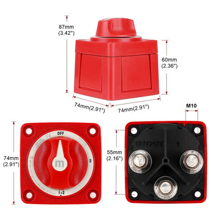 Commutatore Staccabatteria ad alto carico 300A - Uso Marino - Nautico
