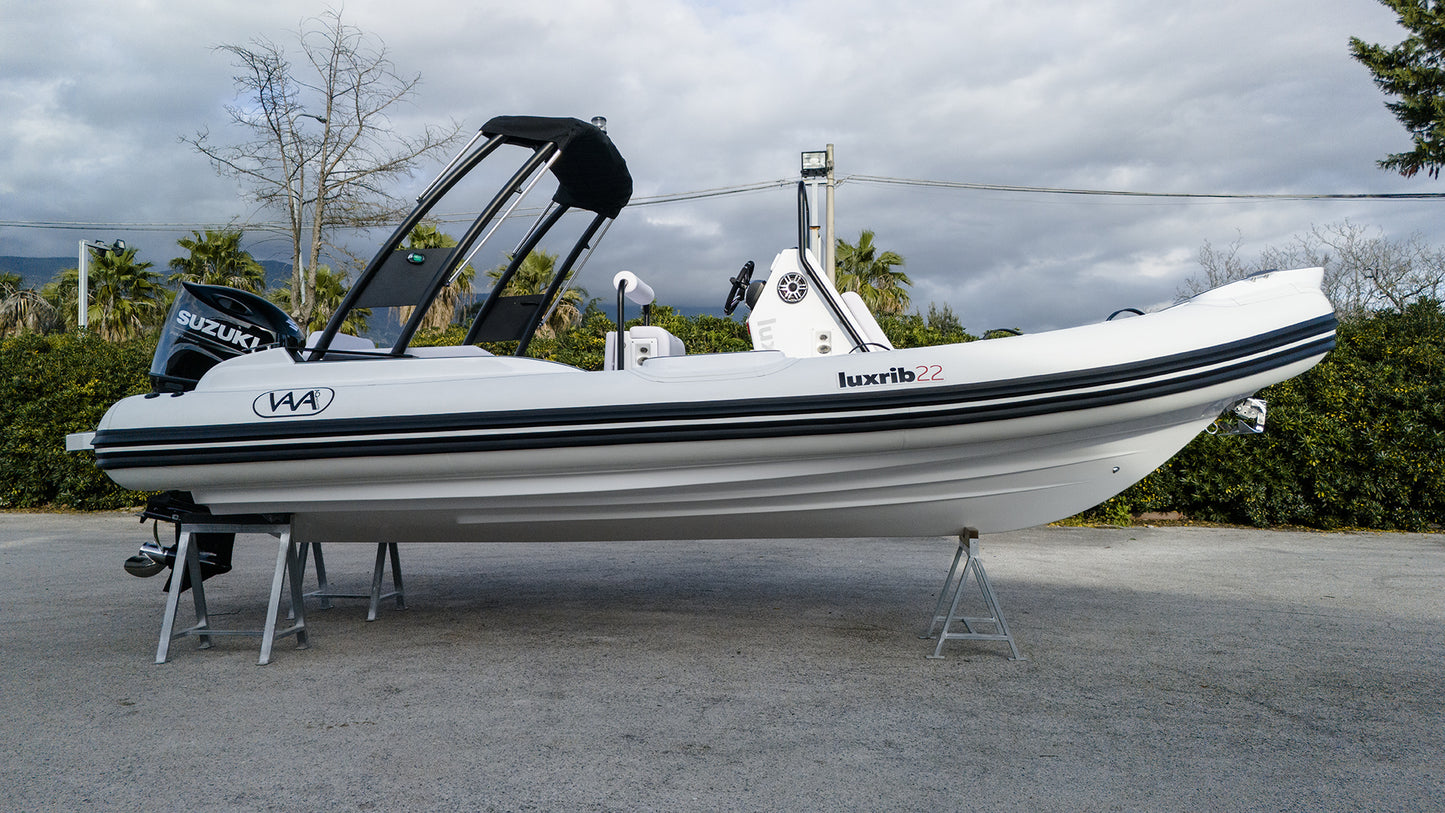 Lux Rib22 - HTWRB - Orca Carbon Off White - White Cushions - IN STOCK - REQUEST A QUOTE -