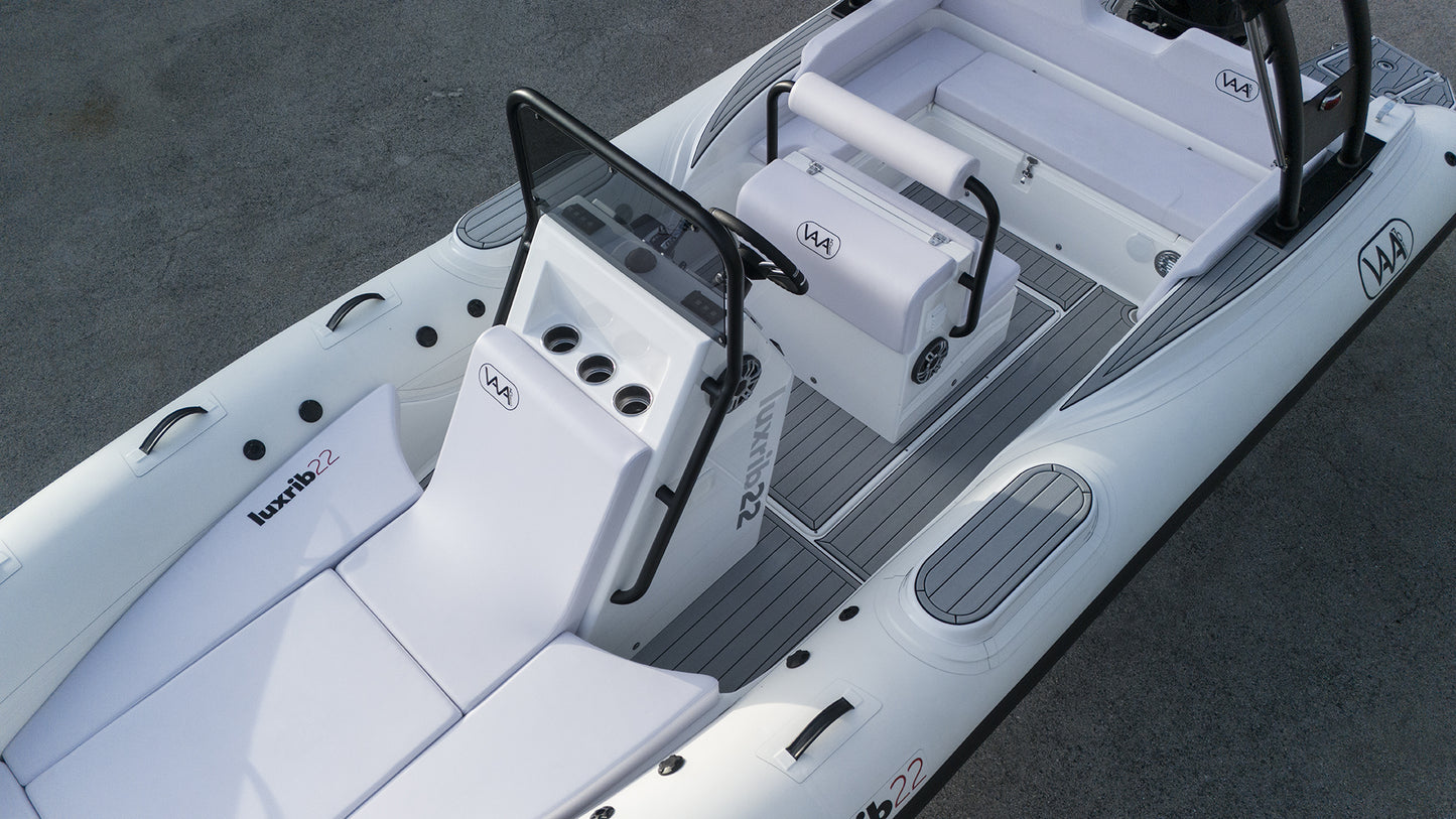 Lux Rib22 - HTWRB - Orca Carbon Off White - White Cushions - IN STOCK - REQUEST A QUOTE -