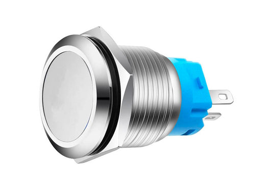 Interruttori a Pulsante in acciaio inossidabile SS316 , 12V-24V 20A - ON /OFF Pulsante - Impermeabile con Spina a Filo a LED