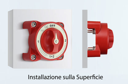 Commutatore Staccabatteria ad alto carico 350A - Uso Marino - Nautico